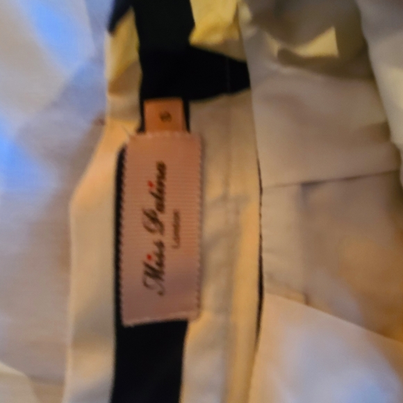 Miss Patina lined blue/white knee-length skirt - Picture 3 of 3